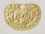 Nose ornament, Vicús artist(s), Gold, Vicús