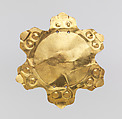 Textile ornament, Nasca artist(s), Gold, Nasca