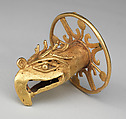 Eagle ornament, Gold, Mexica (Aztec)
