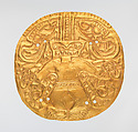 Plaque with Masked Figure, Gold, Coclé (Macaracas)
