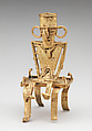 Male Figure on Stool (tunjo), Gold, Muisca