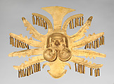 Headdress ornament, Calima (Yotoco) artist, Gold, Calima (Yotoco)