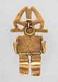 Figure Pendant, Gold, Tolima