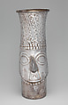 Beaker with face, Inca artist(s), Silver, Inca
