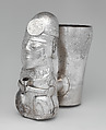 Double-chambered vessel, Chimú artist(s), Silver, Chimú