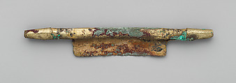 Miniature Litter Section, Silver (hammered), gilt, Chimú or Chancay