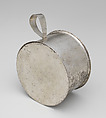 Miniature drum, Chimú or Chancay artist(s), Silver, Chimú or Chancay