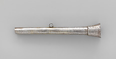 Miniature horn, Chimú or Chancay artist(s), Silver, Chimú or Chancay