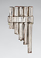 Miniature flute panpipe, Silver (hammered), Chimú or Chancay