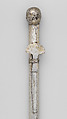 Miniature club, Chimú or Chancay artist(s), Silver, copper, Chimú or Chancay