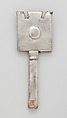 Mirror, Silver (hammered), Chimú or Chancay