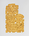 Feathered serpent ornament, Mexica or Mixtec (Ñuu Savi) artists, Gold, Mexica (Aztec)