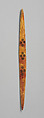 Weaving Sword, Bone, pigment, Peruvian