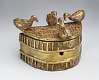 Gold Dust Box (abamphruwa), Brass, Akan peoples, Asante