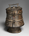 Container (Kuduo), Brass, pigment, Akan peoples, Asante