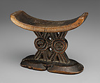 Headrest, Tsonga or Shona artists, Wood, elephant hair, Shona peoples