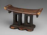 Headrest, Wood, Shona peoples