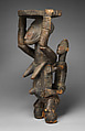 Figure: Mother and Child, Wood, pigmentf, Lower Benue Valley peoples