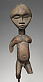 Headdress: Fragment of Male Figure for Ogbom Dance, Wood, Ibibio peoples, Eket subgroup