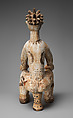 Figure: Seated Female (Anjenu), Wood, pigment, Okpoto peoples (Idoma)