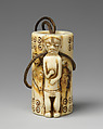 Snuffbox, Ivory, hide, Pende peoples