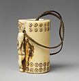 Snuffbox, Ivory, hide, Pende peoples
