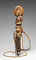 Heddle Pulley: Female Figure, Wood, fiber, pigment, Winiama peoples