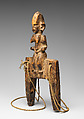 Heddle Pulley: Female Figure, Wood, fiber, pigment, Winiama peoples