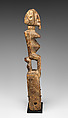 Heddle Pulley: Female Figure, Wood, Dogon peoples