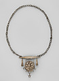 Necklace: Pendant, Silver, Fon peoples
