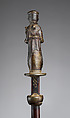 Staff with Saint Anthony of Padua, Kongo artist, Brass, wood, iron, Kongo peoples