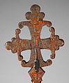 Yäʿğğ mäsqäl (hand cross), Northern Highlands artist, Wood, metal, Tigray region