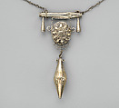 Necklace: Pendant, Silver, Fon peoples