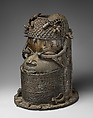 Head of an Oba, Brass, iron, Edo peoples