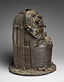 Head of an Oba, Brass, iron, Edo peoples