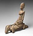 Rider Figure on Quadruped, Wood (Canarium, Burseracea wood), encrustation, Dogon or Tellem  peoples (?)