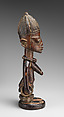 Twin Figure: Female (Ibeji), Wood, nails, camwood powder, brass, glass beads, Yoruba peoples