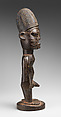 Twin Figure: Male (Ibeji), Wood, camwood powder, Yoruba peoples