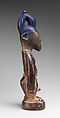 Twin Figure: Male (Ibeji), Wood, camwood powder, beads, blueing, Yoruba peoples, Oyo group