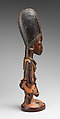 Twin Figure: Male (Ibeji), Wood, beads, camwood powder, Yoruba peoples
