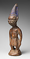 Twin Figure: Male (Ibeji), Obembe Alaiye (Nigerian, Ekiti region), Wood, blueing, nails