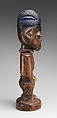Twin Figure: Male (Ibeji), Wood, nails, beads, camwood powder, blueing, Yoruba peoples