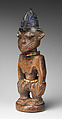 Twin Figure: Male (Ibeji), Wood, nails, beads, camwood powder, blueing, Yoruba peoples