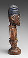 Twin Figure: Male (Ibeji), Wood, nails, beads, camwood powder, blueing, Yoruba peoples