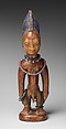 Twin Figure: Male (Ibeji), Wood, beads, blueing, Yoruba peoples
