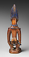 Twin Figure: Male (Ibeji), Wood, beads, blueing, Yoruba peoples