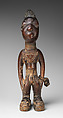 Twin Figure: Male (Ibeji), Wood, leather, metal, camwood, indigo, Yoruba peoples