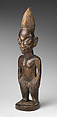 Twin Figure: Male (Ibeji), Yoruba artist, Wood, camwood powder, Yoruba peoples