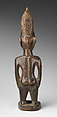 Twin Figure: Male (Ibeji), Yoruba artist, Wood, camwood powder, Yoruba peoples