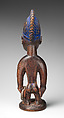 Twin Figure: Female (Ibeji), Wood, camwood powder, Yoruba peoples